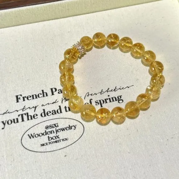 Yellow Tower Crystal Bracelet